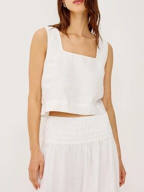 NEW Rails AKIRA Top. 100% Linen. Square-Neck Cropped Tank. New without tags.